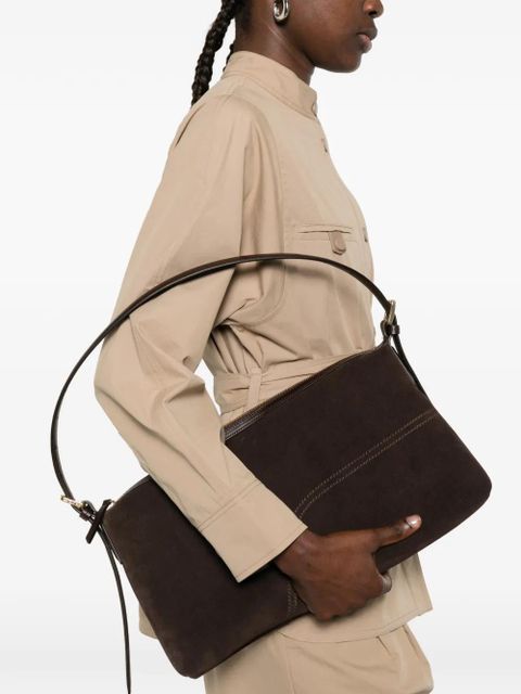 ATP Atelier Castellare zip suede tote bag - Brown - zdjęcie produktu nr 2