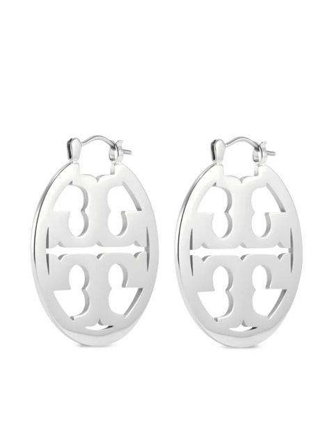 Tory Burch Miller polished-finish earrings - Silver - zdjęcie produktu nr 2