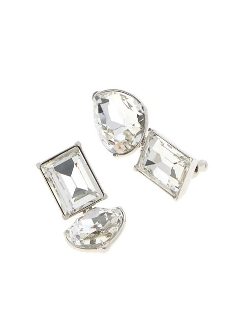 Alexander McQueen crystal-embellished earrings - Silver
