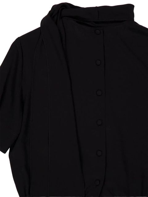 Gucci button-fastening short-sleeve blouse - Black