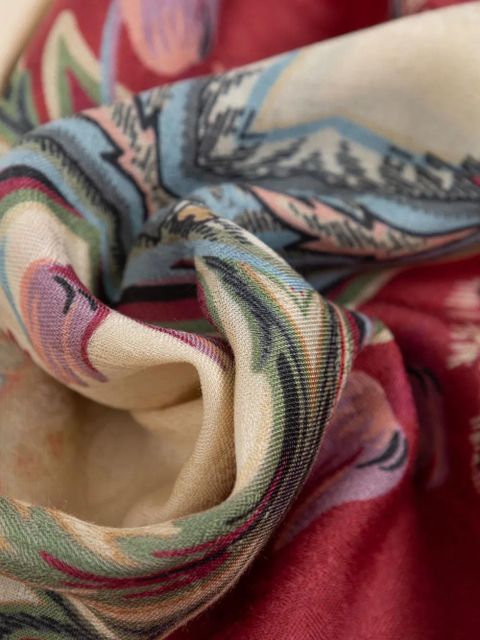 ETRO floral-print scarf - Red
