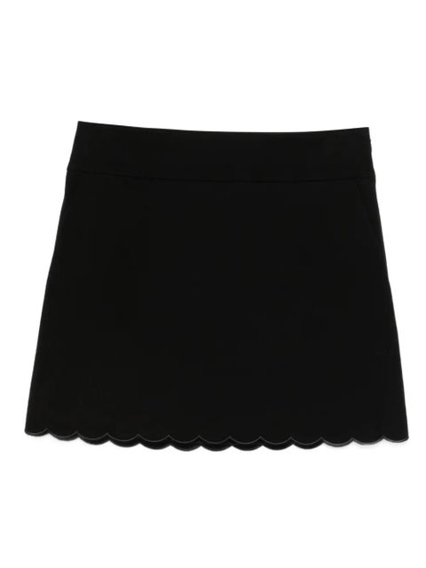 Chloé scallop-hem mini skirt - Black - zdjęcie produktu nr 1