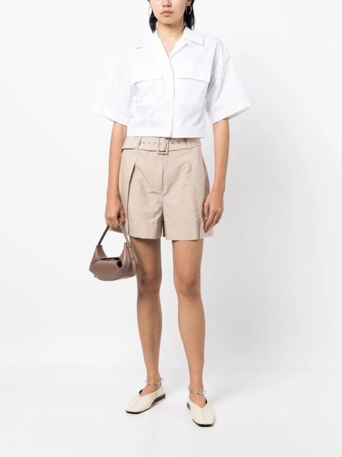 3.1 Phillip Lim pleat-detailing belted shorts - Neutrals - zdjęcie produktu nr 2