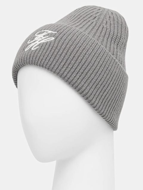 Tommy Hilfiger czapka wełniana kolor szary AW0AW18515 - zdjęcie produktu nr 2