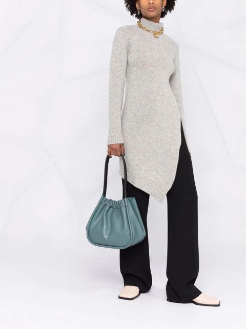 Jil Sander asymmetric roll-neck jumper - Grey - zdjęcie produktu nr 2