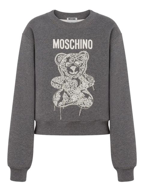 Moschino embroidered teddy-bear sweatshirt - Grey - zdjęcie produktu nr 1