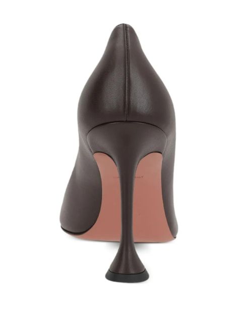 Amina Muaddi 95mm Iris pyramid-heel pumps - Brown