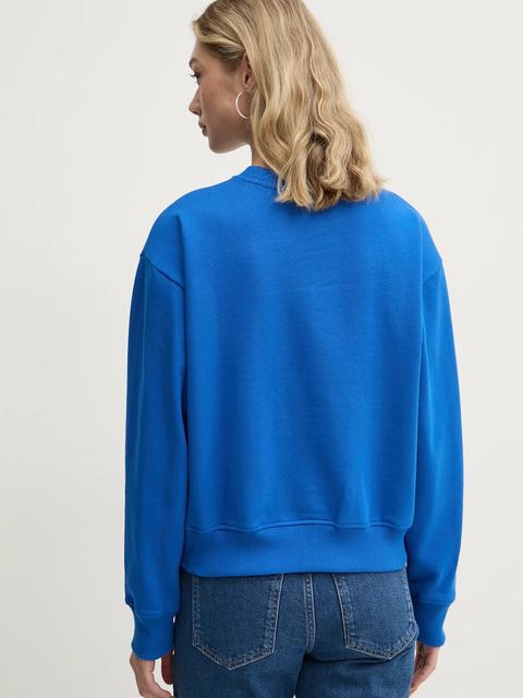Karl Lagerfeld Jeans bluza bawełniana damska kolor niebieski z nadrukiem A1W20006