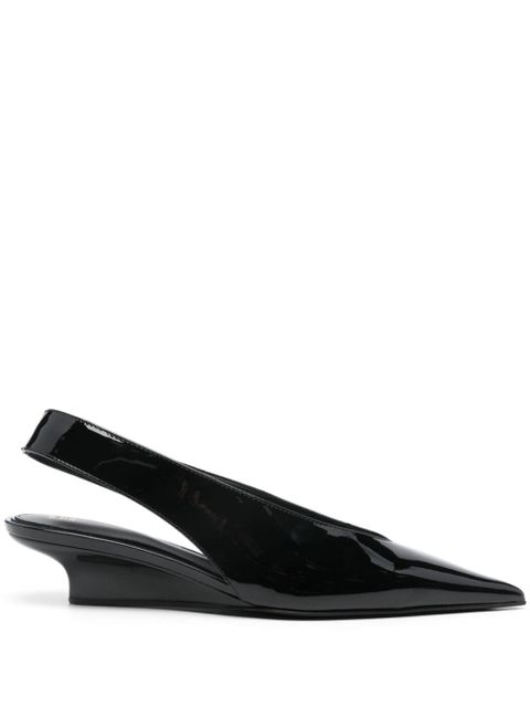 TOTEME 35mm The Wedge-Heel slingback pumps - Black - zdjęcie produktu nr 1