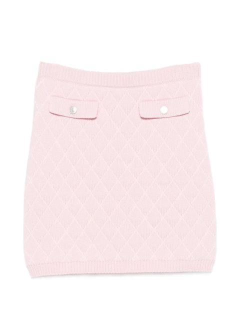 Moschino diamond-quilted flap-pocket mini skirt - Pink - zdjęcie produktu nr 1