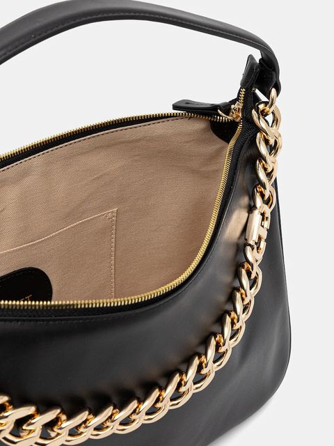 Twinset torebka skórzana kolor czarny 999TB7010 - zdjęcie produktu nr 2