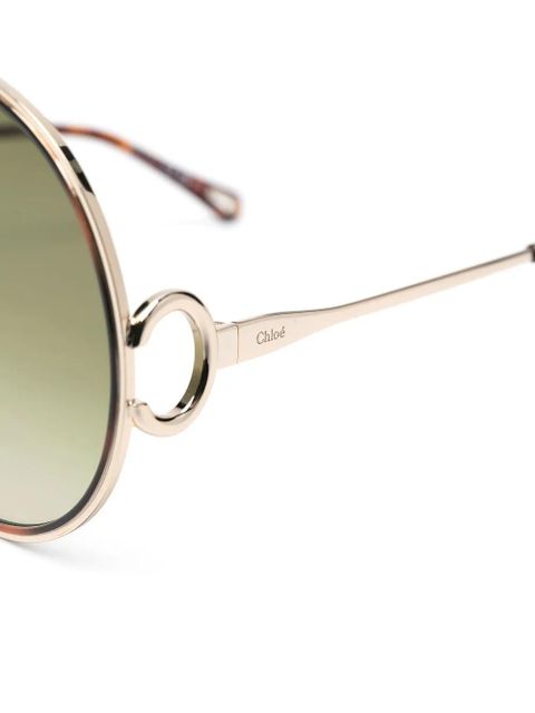 Chloé Eyewear Austine oversized sunglasses - Gold