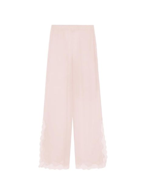 16Arlington Ricci lace-trim trousers - Pink - zdjęcie produktu nr 1
