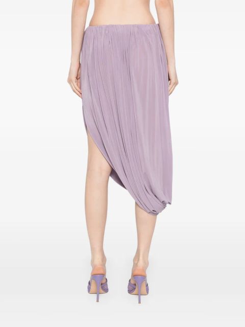 Christopher Esber Swept draped skirt - Purple