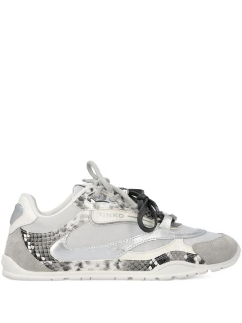 PINKO logo lace-up sneakers - Grey - zdjęcie produktu nr 1