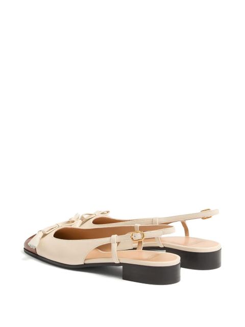 Valentino Garavani 25mm Valet du Roi slingback ballet flats - Neutrals