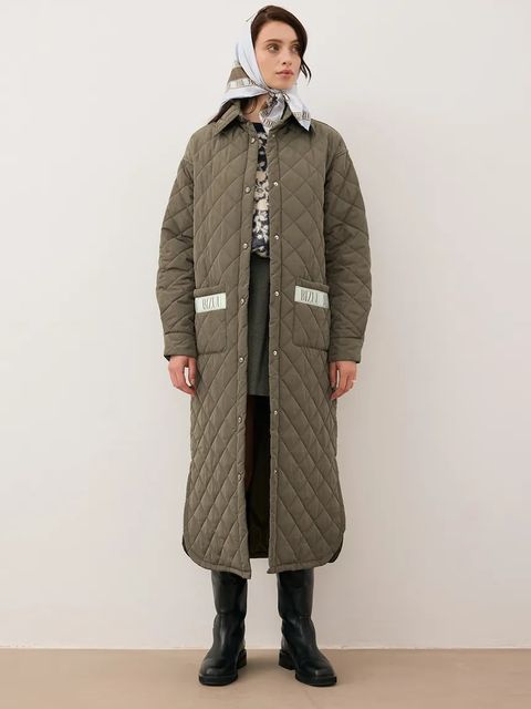 Bizuu kurtka MAREVIA kolor zielony przejściowa oversize MAREVIA KHAKI