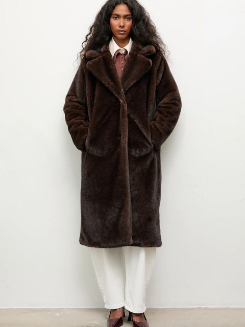 Answear.LAB płaszcz kolor brązowy - zdjęcie produktu nr 2