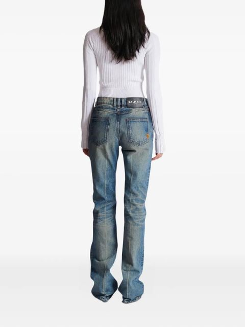 Balmain faded flared jeans - Blue