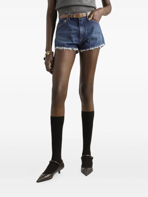 Dolce & Gabbana frayed denim shorts - Blue - zdjęcie produktu nr 2