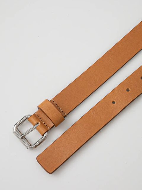 Weekend Max Mara pasek skórzany damski kolor brązowy 2515501065600