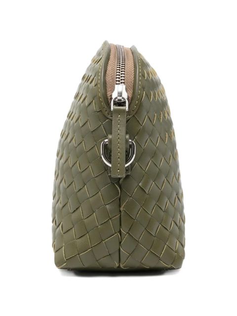 DRAGON DIFFUSION Chunky Fellini woven satchel cross body bag - Green