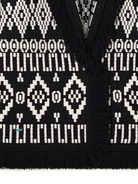 Alanui Jungle Beat cardigan - Black