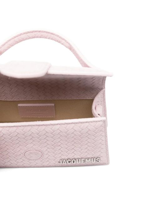 Jacquemus Le Bambino woven mini tote bag - Pink