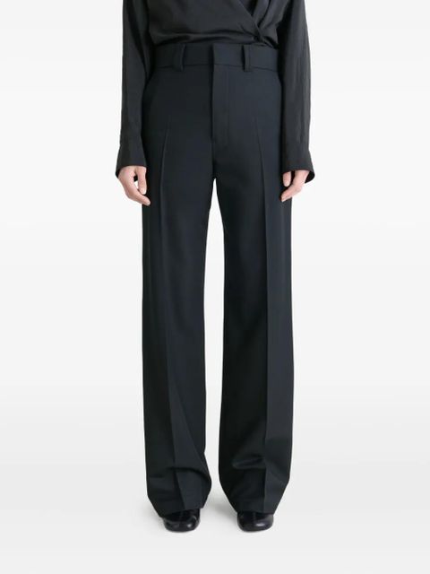 LEMAIRE pleated straight trousers - Blue - zdjęcie produktu nr 2