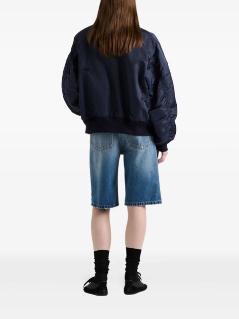 Prada straight-leg denim shorts - Blue