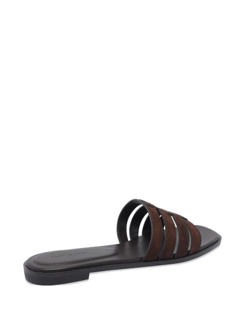 Tory Burch suede flat sandals - Brown