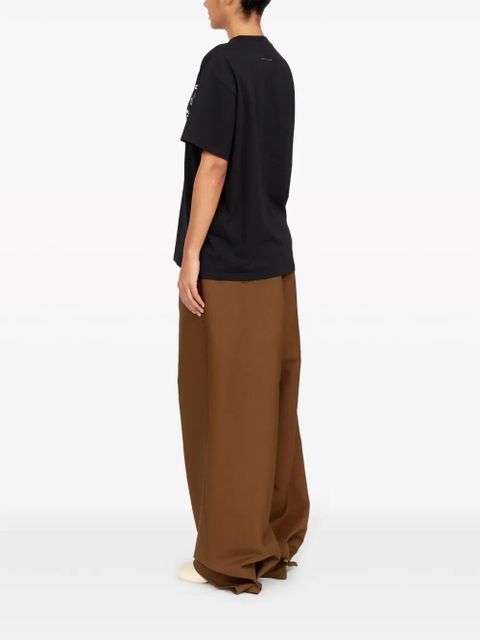 MM6 Maison Margiela logo-print cotton T-shirt - Black