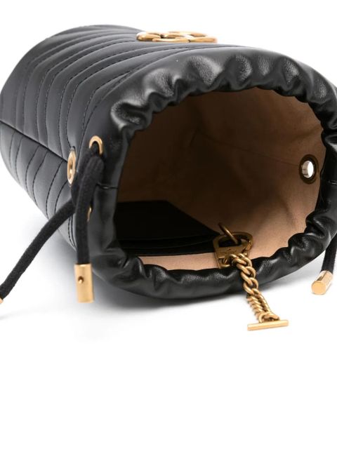 Gucci mini GG Marmont bucket bag - Black