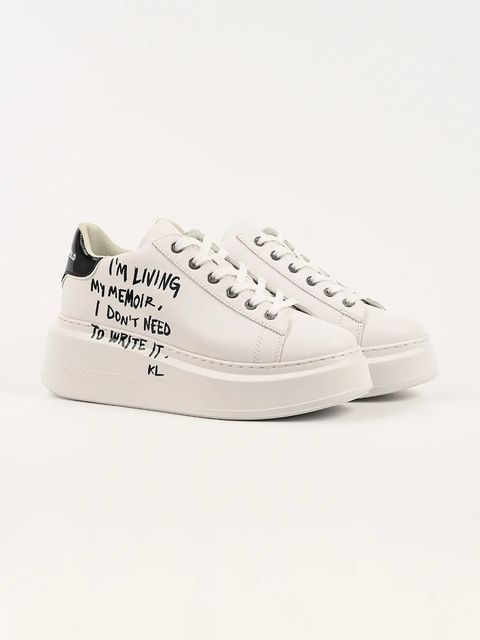 Karl Lagerfeld sneakersy skórzane ANAKAPRI damskie kolor biały KL63512 - zdjęcie produktu nr 2