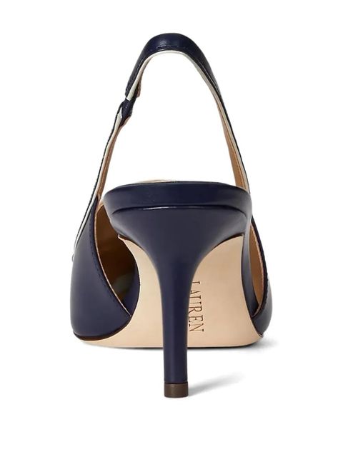 Lauren Ralph Lauren pointed penny-detail pumps - Blue - zdjęcie produktu nr 2
