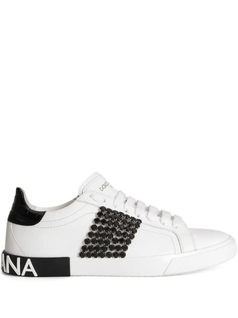 Dolce & Gabbana rhinestone-embellished sneakers - White - zdjęcie produktu nr 1