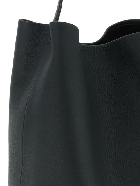 The Row large Park leather shoulder bag - Black
