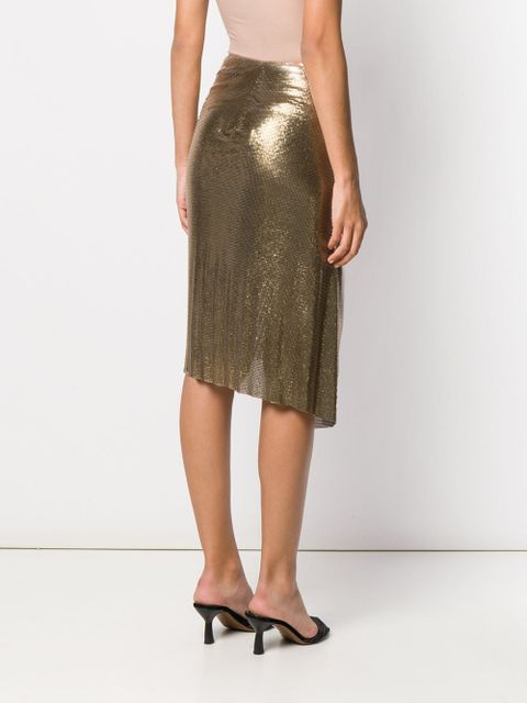 Rabanne metallic ruched skirt - Gold