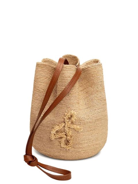 Ruslan Baginskiy The HatBag raffia drawstring shoulder bag - Neutrals - zdjęcie produktu nr 1