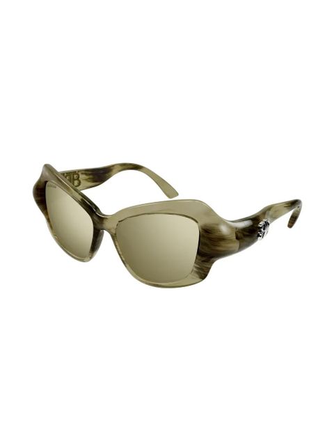 Balenciaga Eyewear Wrap D-Frame sunglasses - Brown - zdjęcie produktu nr 2