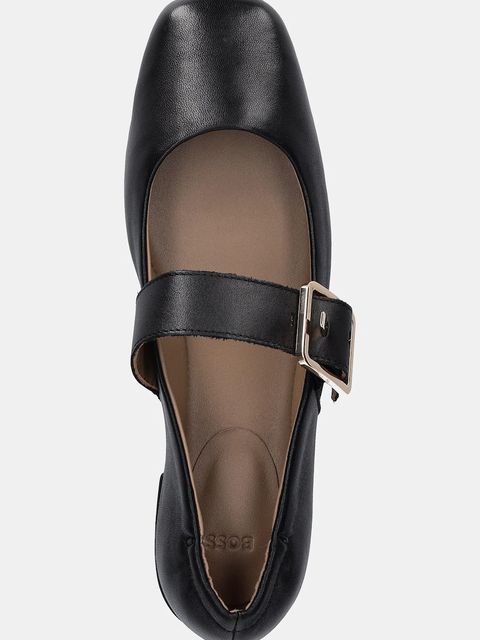 BOSS baleriny skórzane Luara kolor czarny 50548547