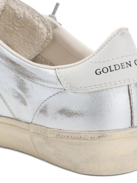 Golden Goose panelled sneakers - Silver