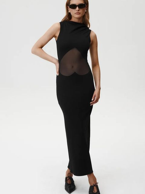 Undress Code sukienka Divine Dress kolor czarny midi dopasowana 886