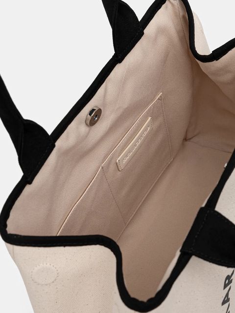 Karl Lagerfeld torebka bawełniana K/RSG kolor beżowy B1W50010