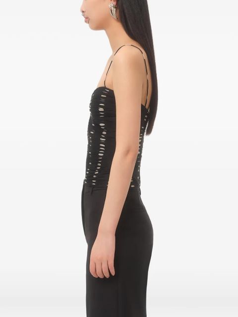 Valentino Garavani Plusdepois-print chiffon top - Black - zdjęcie produktu nr 2