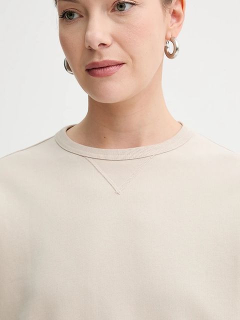 Levi's bluza bawełniana damska kolor beżowy gładka A8789