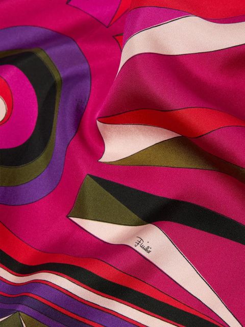 PUCCI Hawaii-print carre scarf - Pink - zdjęcie produktu nr 2