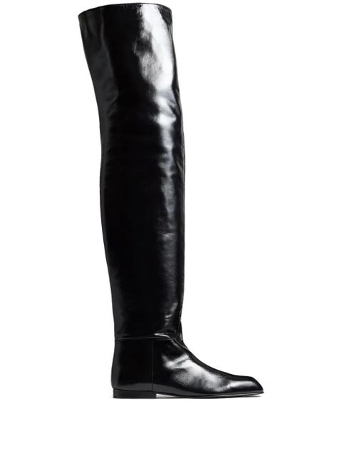 KHAITE Colt over-the-knee boots - Black - zdjęcie produktu nr 1