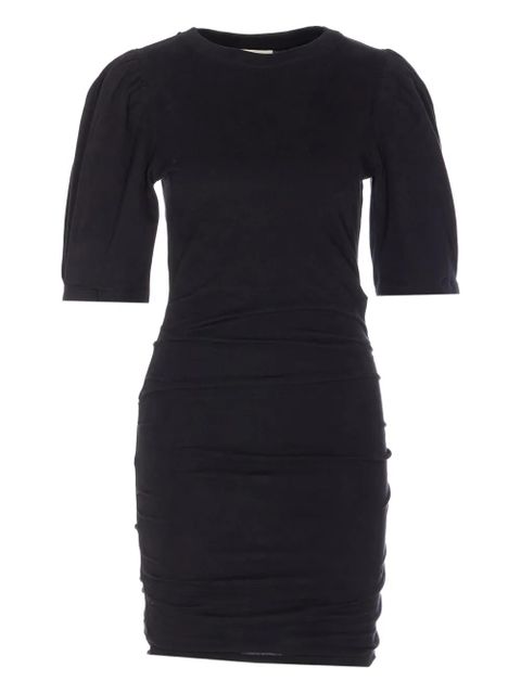MARANT ÉTOILE ruffled balloon-sleeve mini dress - Black - zdjęcie produktu nr 1
