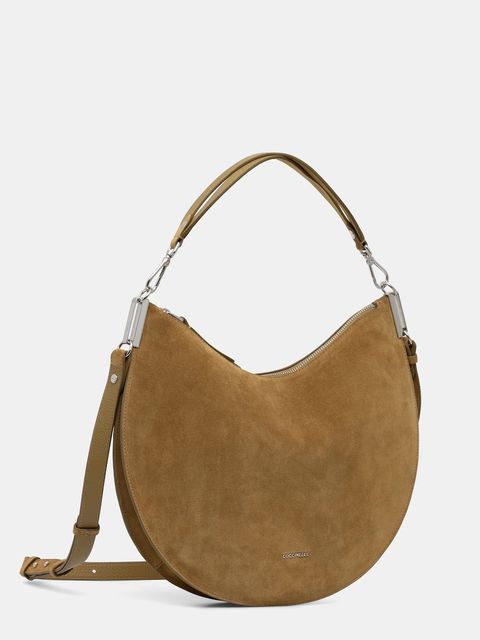 Coccinelle torebka zamszowa COCCINELLESUNUP SUEDE kolor zielony E1 QKG 13 01 01